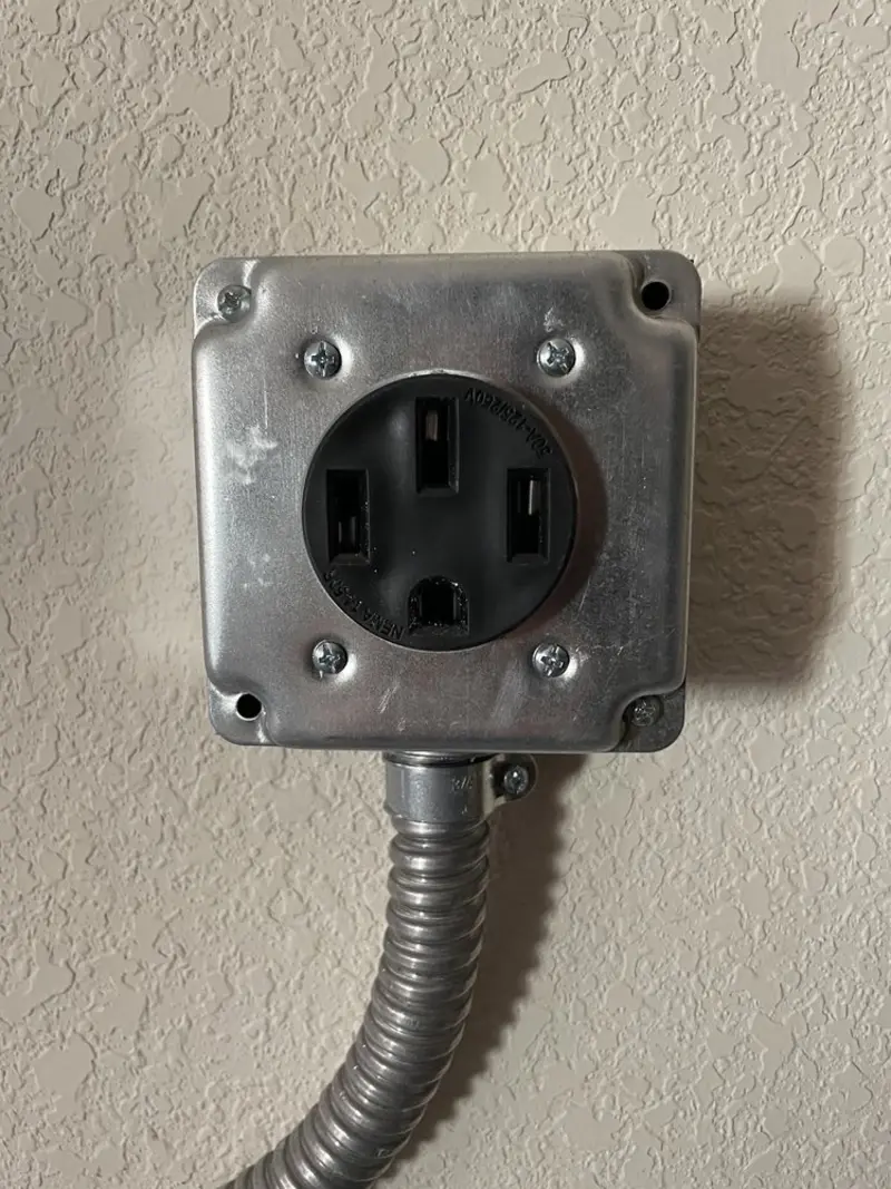 NEMA 14-50 outlet installed for Smart Home Electrical in Blue Ash