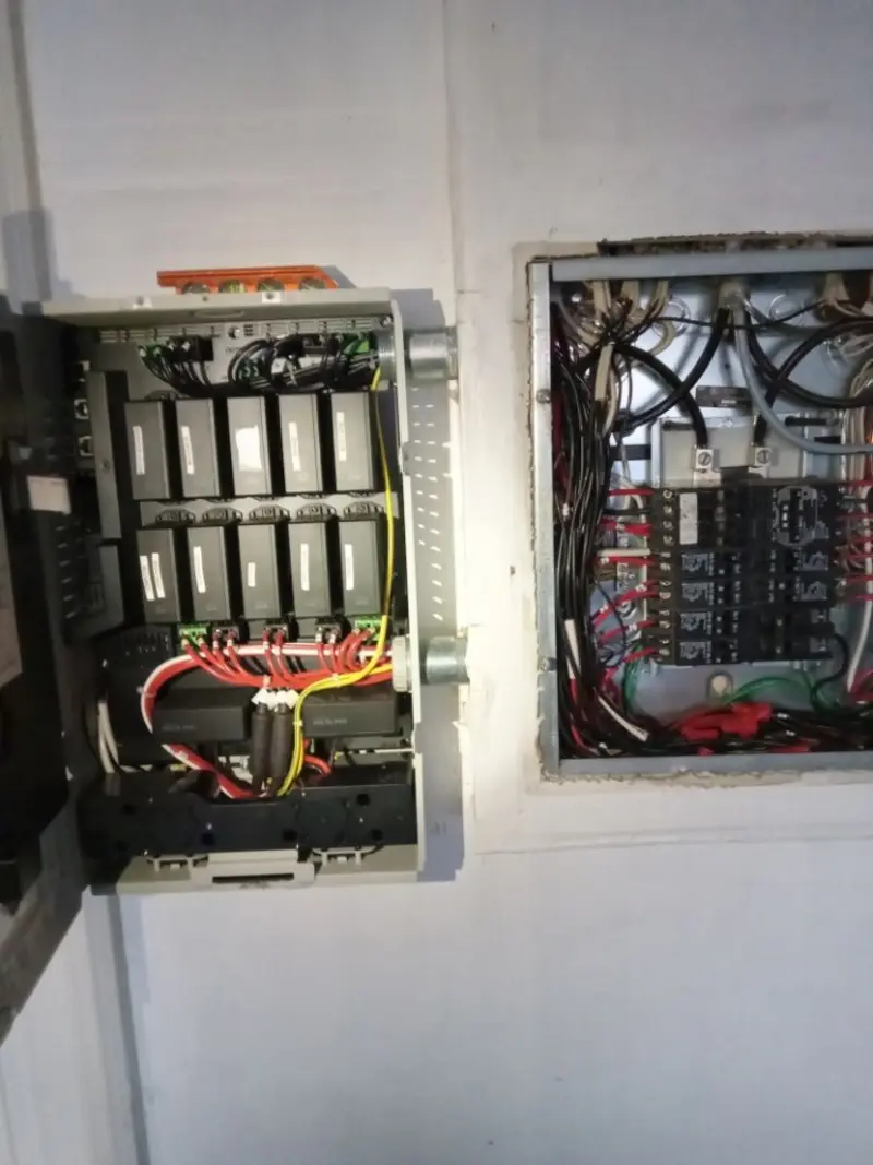 Electrical panel upgrade completed for Security Camera Wiring in Blue Ash